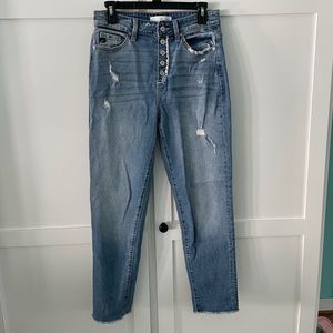 KanCan Hi Waisted Mom Jeans